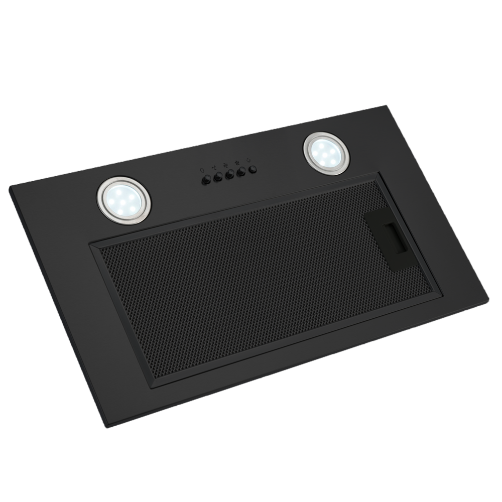 Euro Appliance Rangehood Undermount 52cm Black EP52UMBK3