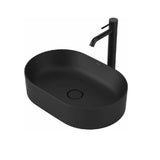 Caroma Liano II Pill 530mm Above Counter Basin Matte Black 852800MB