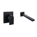 Vito Bertoni Eeva Wall Basin/Bath Set 220mm Matte Black 31332