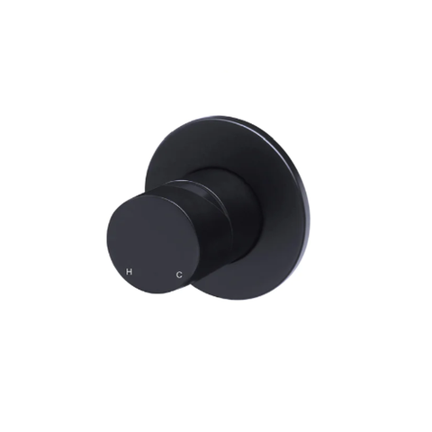 Meir Round Wall Mixer Pinless Handle (Finish Kit) Matte Black MW03PN-FIN