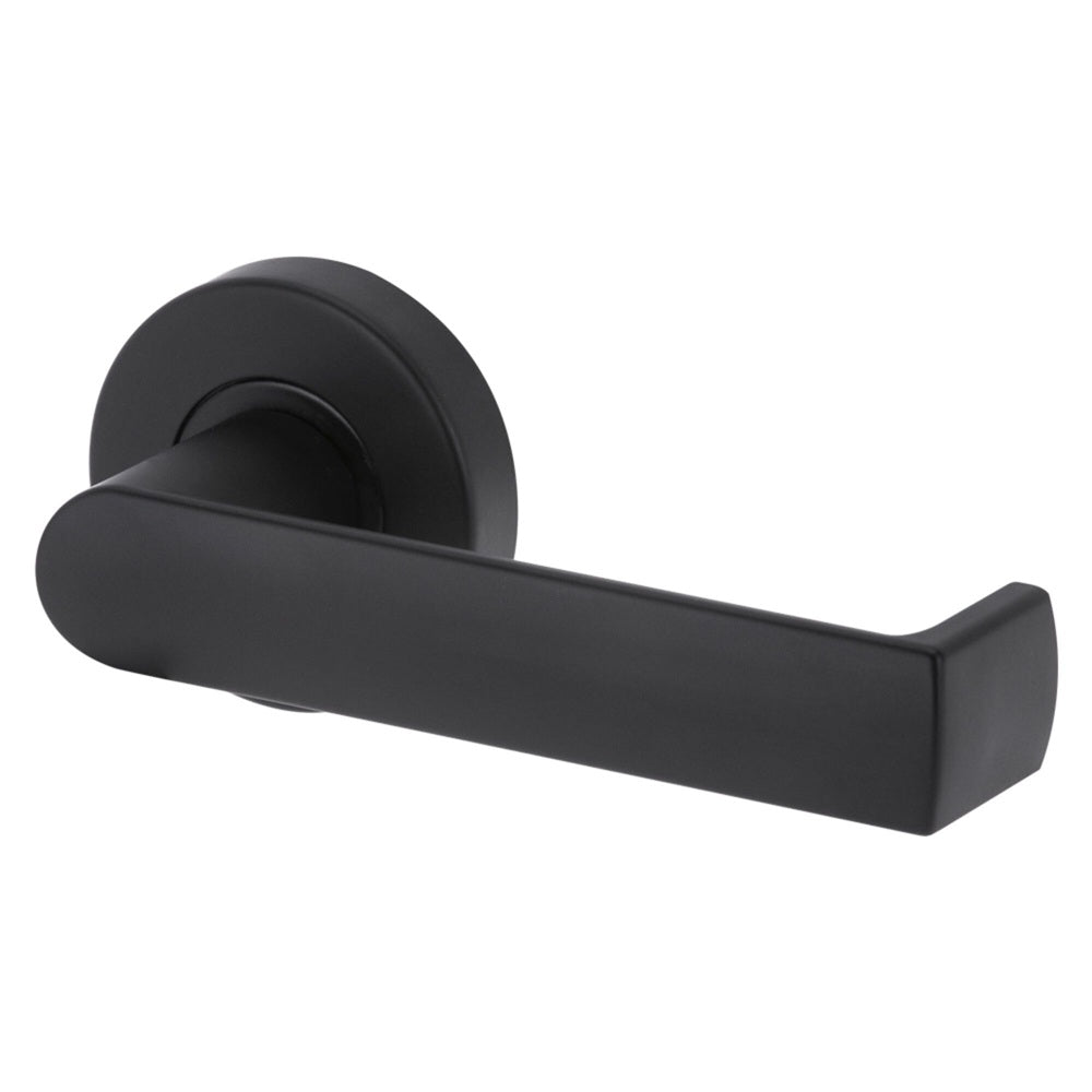 Lockwood Velocity 55 mm Round Passage Set with L8 Lever Matte Black VSR1/L8MBK