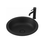 Caroma Liano II Round 440mm Under/ Over Counter Basin Matte Black 852600MB