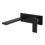Phoenix Gloss MKII SwitchMix Wall Basin / Bath Mixer Set 200mm Fit-Off Kit Matte Black 135-2812-10-1