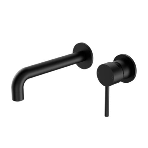 Amelie Royale Pin Wall Basin/Bath Mixer Separate Back Plate (Trim Kit Only) 185mm Matte Black BDO250810CTMB