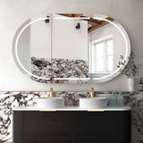 Otti Bondi LED Shaving Cabinet 1500x900mm Premium Edition Black Oak LED-BOSV1590B-VP