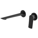 Phoenix Kusabi Switchmix Wall Basin / Bath Mixer Set 200mm Matte Black 138-2810-10-1