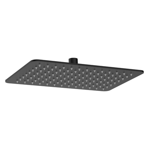 Fienza Koko Rectangular 300x200mm Shower Head Matte Black 411129B