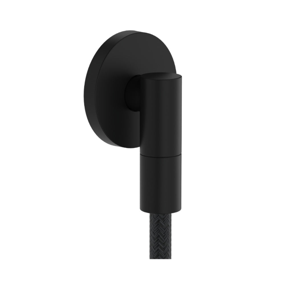 Hansgrohe Fixfit Fine S Wall Outlet w/ Non-Return Valve Matte Black 28882670