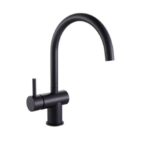 Vito Bertoni Wish2 Sink Mixer Gooseneck Save Matte Black 40490WS6