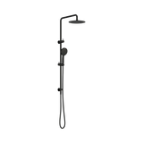 Amelie Royale II Twin Shower Rail Set w/ 250mm Round Head Matte Black BDO232105GMB