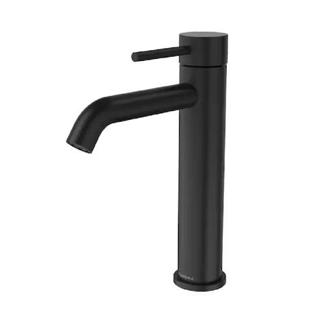 Caroma Liano II Mid Tower Basin Mixer Lead Free Matte Black 96342B6AF