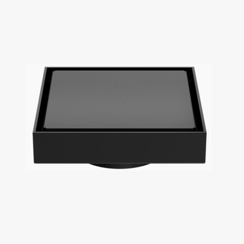 Amelie Royale Square Tile Insert Floor Waste 100mm (80mm Outlet) Matte Black BDOW009MB
