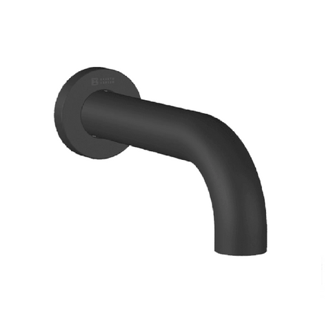 Abey Lucia Curved Bath/Basin Spout 165mm Black 3S-C165-B