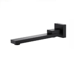 Otti Taran Swivel Square Bath Spout Matt Black TSWBSB