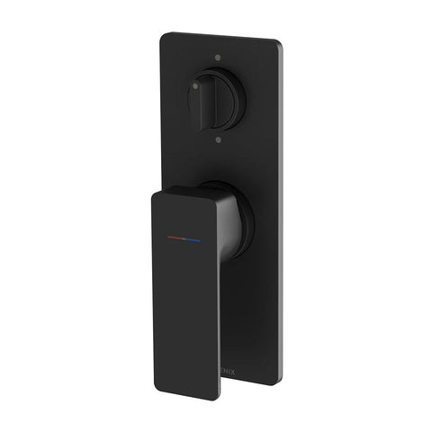 Phoenix Gloss MKII SwitchMix Shower/Bath Diverter Mixer Fit-Off (Trim Kit Only) Matte Black 135-2940-10