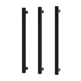 Phoenix Heated Triple Towel Rail Square 800mm Matte Black 651-8763-10