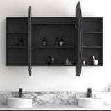 Otti Bondi LED Shaving Cabinet 1800x900mm Premium Edition Black Oak LED-BOSV1890B-VP