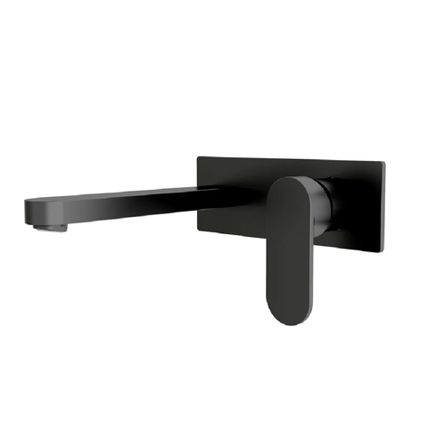 Nero Ecco Wall Basin/Bath Mixer 205mm Spout Trim Kits Only Matte Black NR301310ATMB