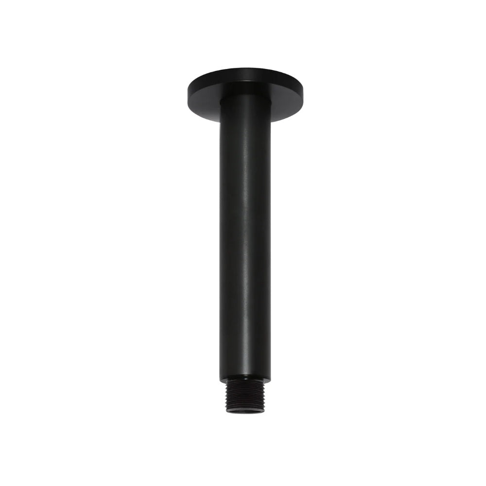 Meir Round Ceiling Shower Arm 150mm Matte Black MA07150