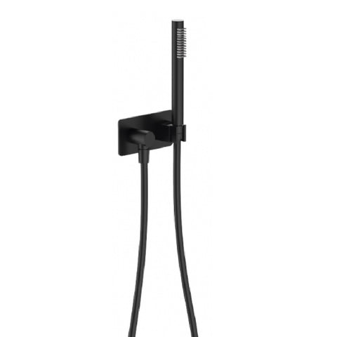 Fienza Hustle Hand Shower Rectangular Plate Matte Black 433112B