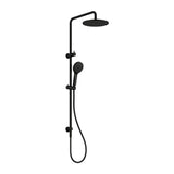 Amelie Royale Deluxe Round Twin Shower 3 Function Hand Shower Matte Black BDO250805DMB