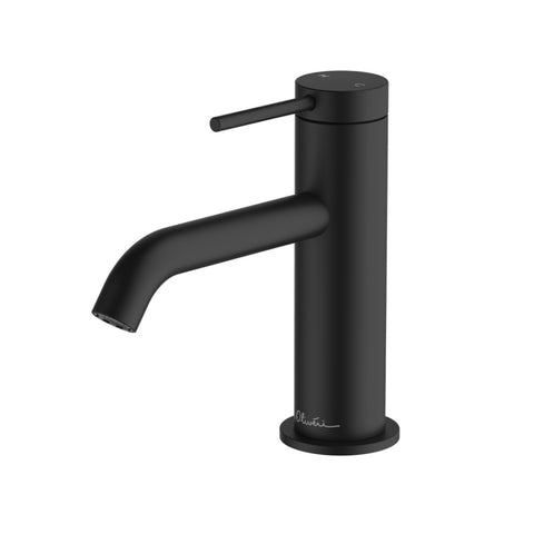 Oliveri Venice Curved Basin Mixer Matte Black VE103506FMB