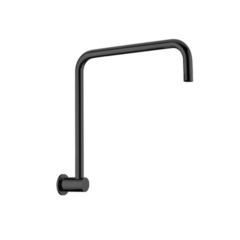 Amélie Round Swivel Overhead Shower Arm 330mm Matte Black BDO506MB