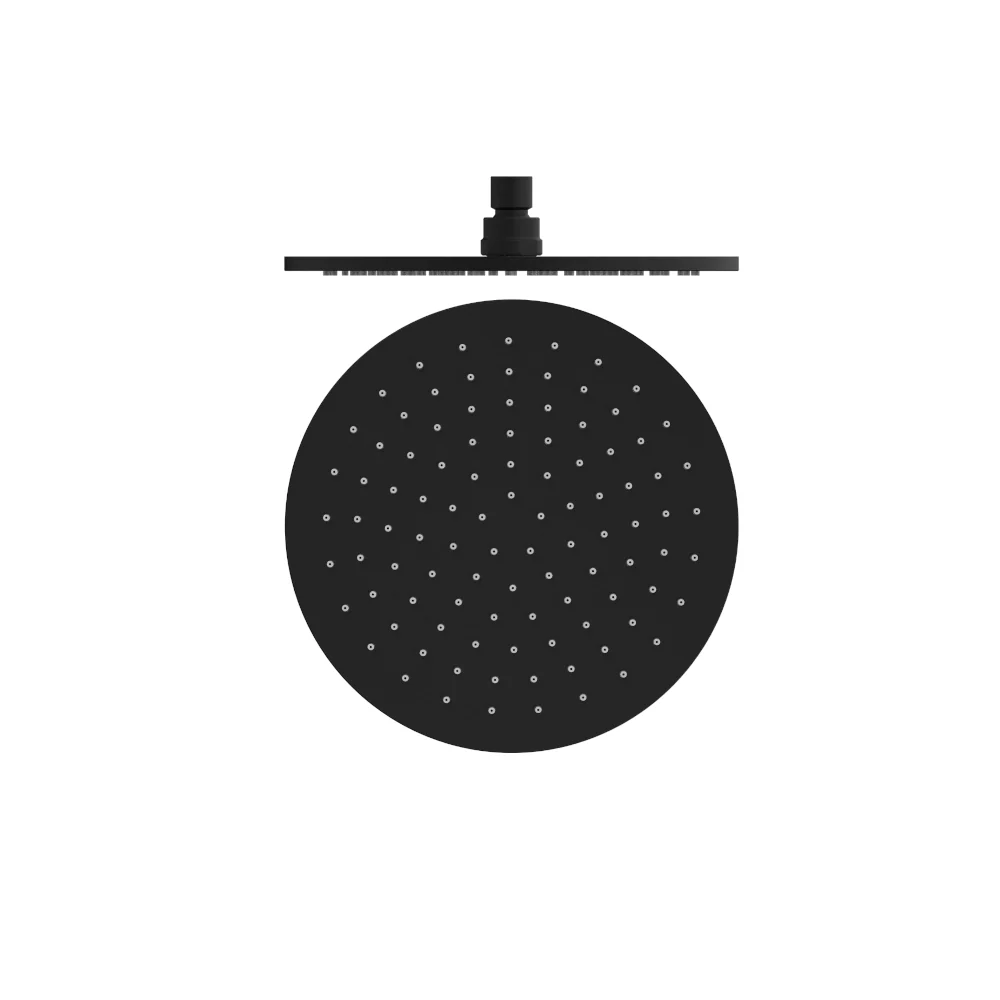 Amelie Royale Round Shower Head 250mm Brass Matte Black BDOROA1001MB