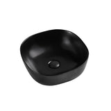 Seima Limni 370 Basin Square Above Counter Black Silk Matte 192324