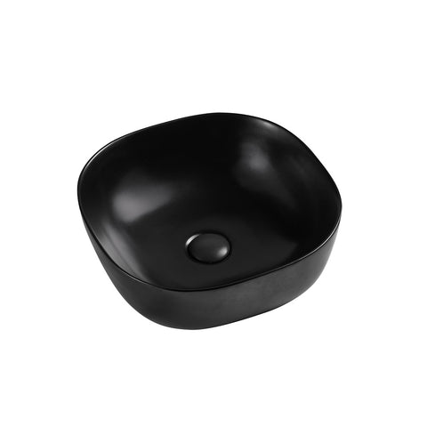 Seima Limni 370 Basin Square Above Counter Black Silk Matte 192324