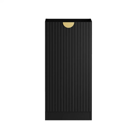 Otti Marlo Fluted Laundry Base Cabinet 415mm Black LA-MA400B