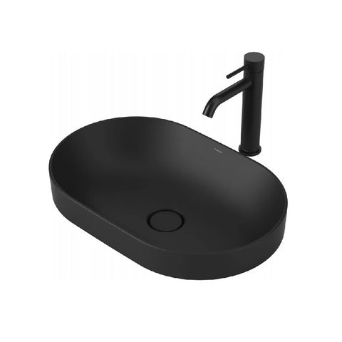 Caroma Liano II Pill 530mm Inset Basin Matte Black 852700MB