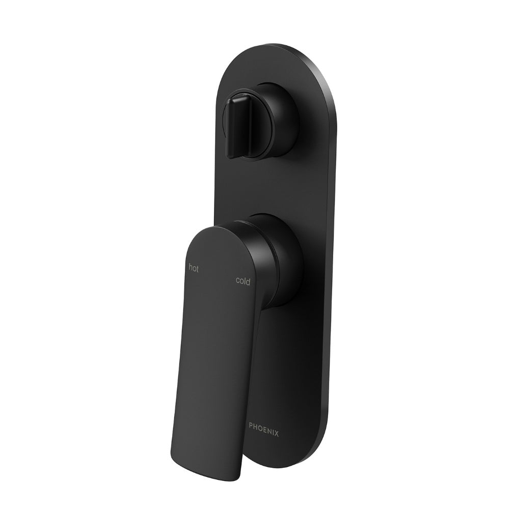 Phoenix Kusabi Switchmix Shower / Bath Diverter Mixer Fit-Off Kit Matte Black 138-2940-10-1