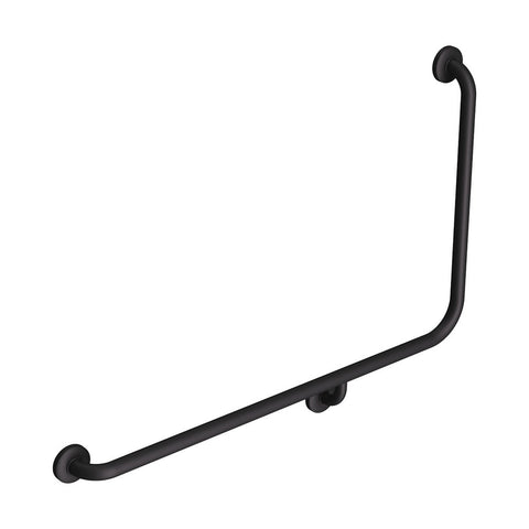 Fienza Care Grab Rail 90 Accessible Left Hand Matte Black GRAB9660LMB