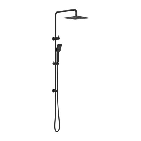 Amélie Square Twin Shower Set with 3 Function with Shower Head 250mm Matte Black BDO232105EMB