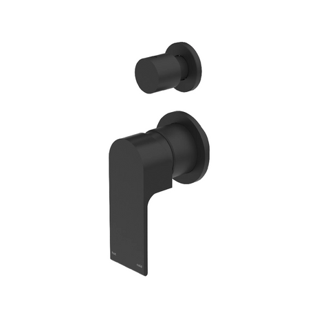 Nero Bianca Shower Mixer With Diverter Separate Back Plate Trim Kits Only Matte Black NR321511GTMB
