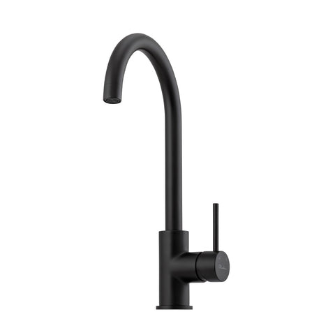 Oliveri Venice Gooseneck Mixer Matte Black VE520MB