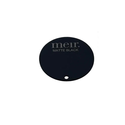 Meir Round Colour Sample Disc (No Box) Matte Black NBMD01.02