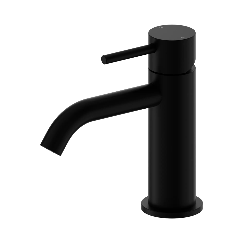 Nero Dolce Ii Curved Spout Basin Mixer Matte Black 25B014MB