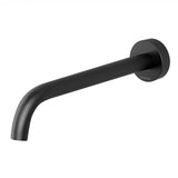 Phoenix Vivid Slimline Basin Outlet 230mm Curved Matte Black VS7630-10-1