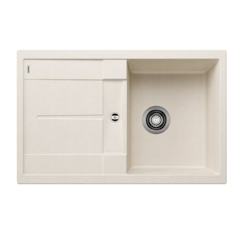 Blanco Metra 45S Sink 780x500mm Topmount (Right Hand Bowl) Silgranit White 528038