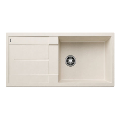 Blanco Metra Xl 6S Sink 1000x500mm Topmount (Right Hand Bowl) Silgranit White 528050