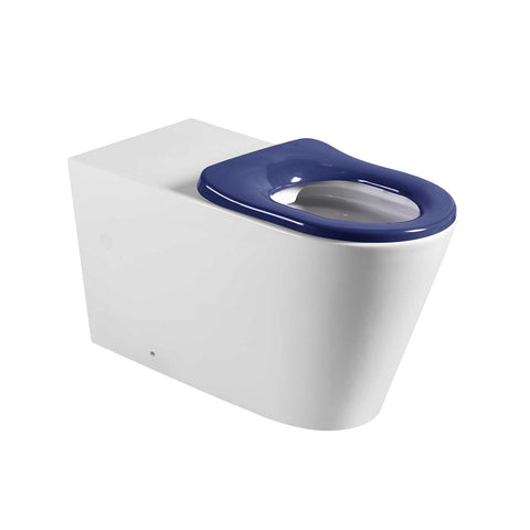 Seima Modia Toilet Pan Care Accessible AS1428.1 with Blue Toilet Seat 192419