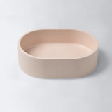 Eight Quarters Concrete Mini Pod Above Counter Basin 400x280mm Blush EQC02-B