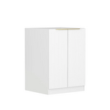 Otti Bondi Laundry Cabinet 1300mm White / Cloudy Carrara Top LA-1300-BOW-CA