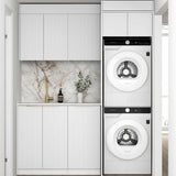 Otti Bondi Laundry Kit 1715DR-C w/ 400 Drawer Unit White / Pure White Top LA-1715DR-C-BOW-PW