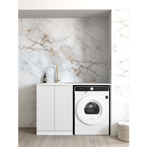 Otti Bondi Laundry Cabinet 1300mm White / Matte White Top LA-1300-BOW-MW