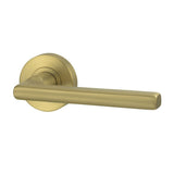 Lockwood Vivid Lever V4 Passage Set with Latch Satin Brass VIV1/V4SBPVD
