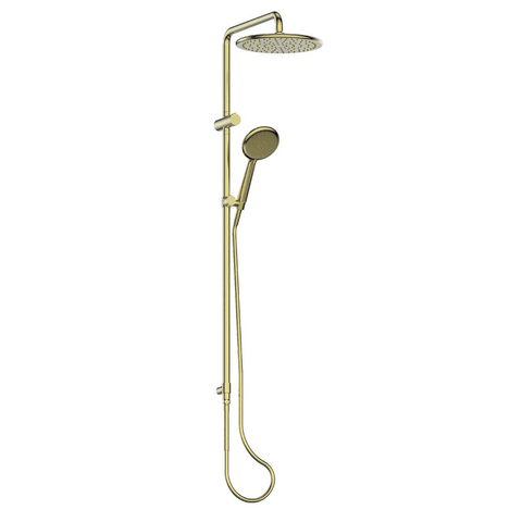 Greens Rocco Twin Rail Shower PVD Brushed Brass 18790BB