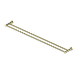 Greens Reflect Double Towel Rail PVD Brushed Brass 21315BB